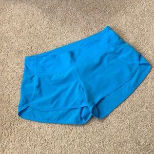 Lululemon Speed Shorts Size 6 Aqua Blue